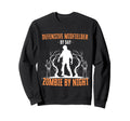 Defensive Midfielder Day Zombie Sweatshirt - Aesthetic Graphic Men Women