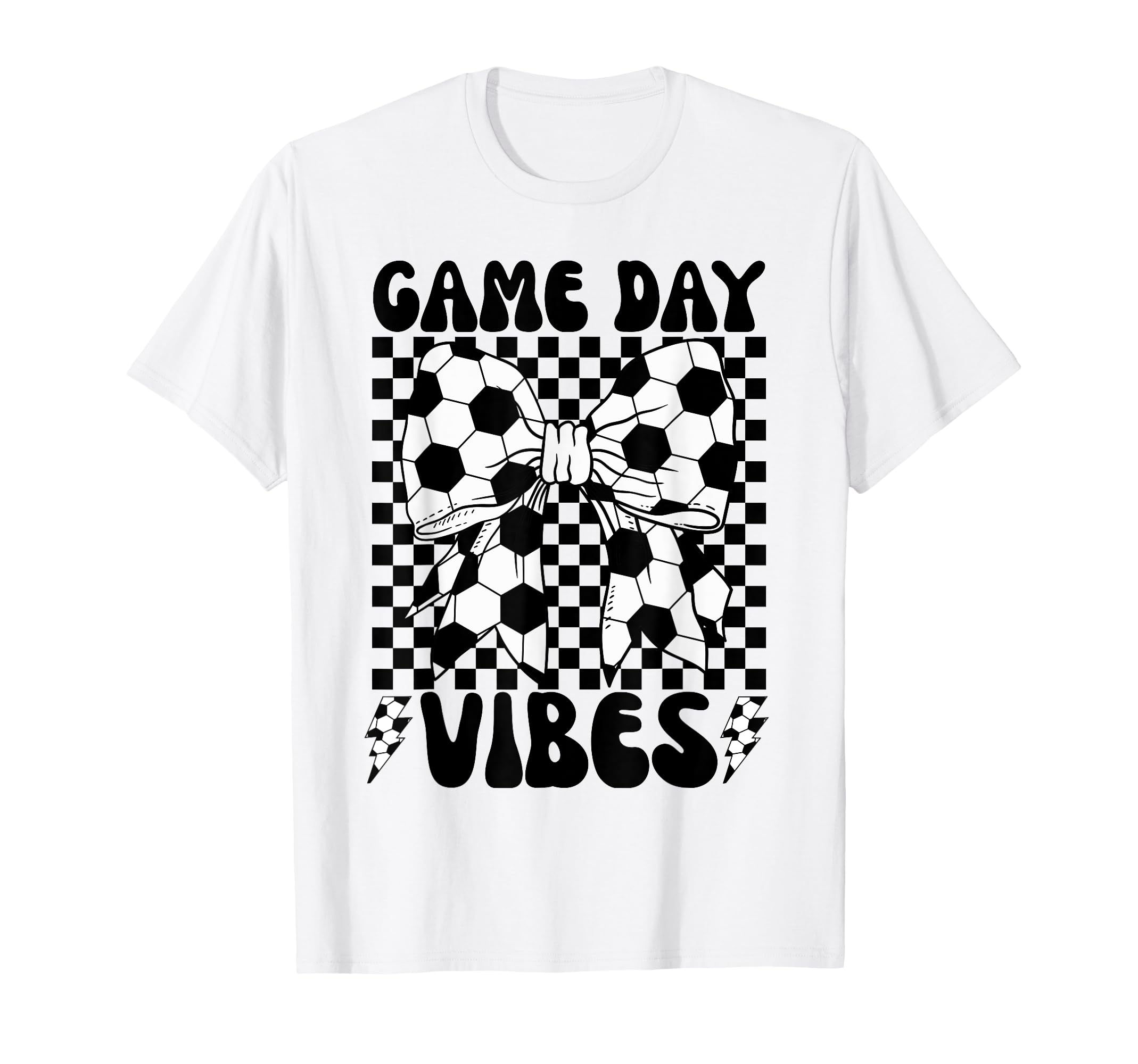 Game Day Vibes Coquette Bow Soccer T-Shirt - Casual Everyday Wear Unisex