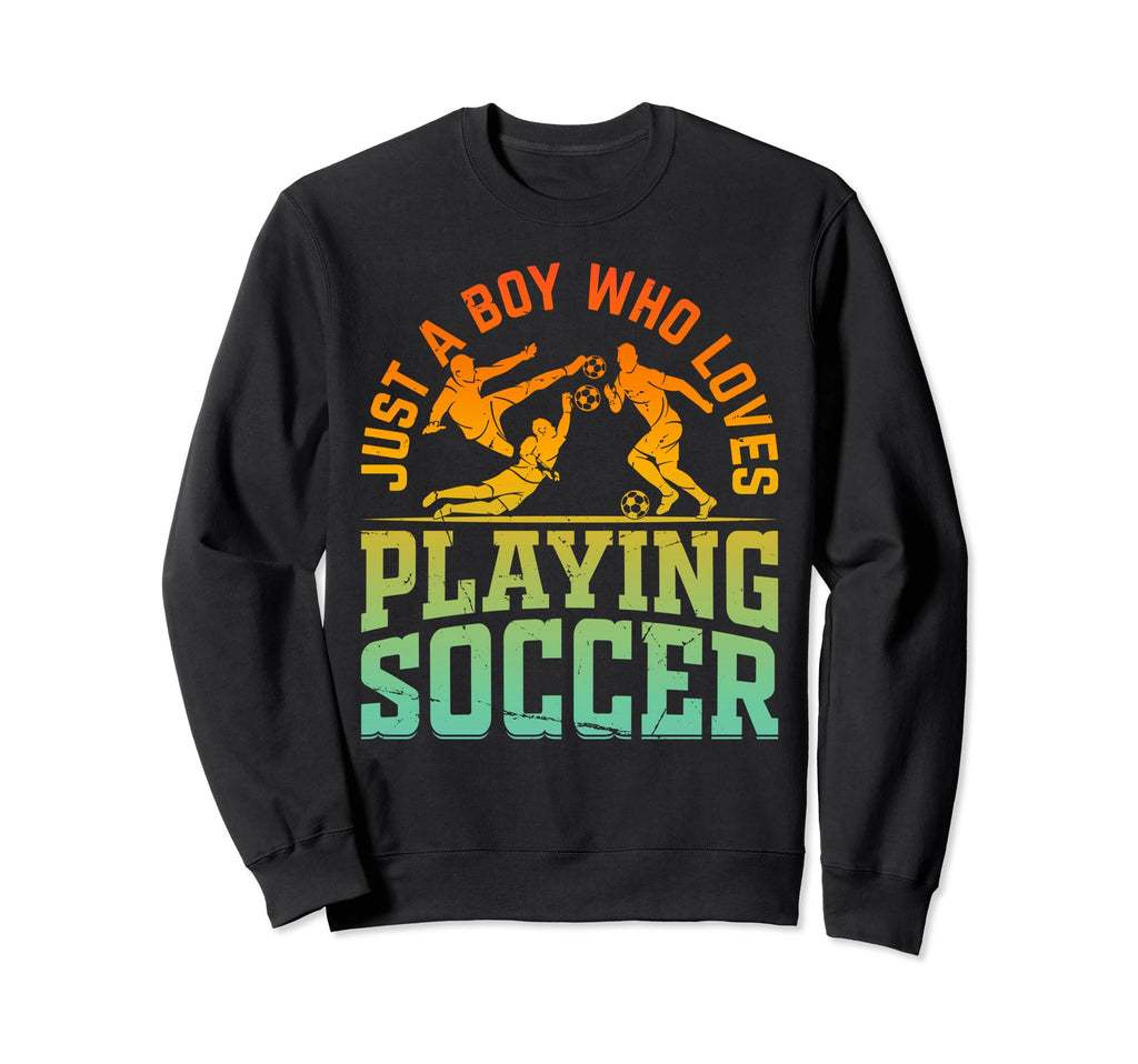 Soccer Lover Just Who Loves Sweatshirt - Custom Art Print Men Women