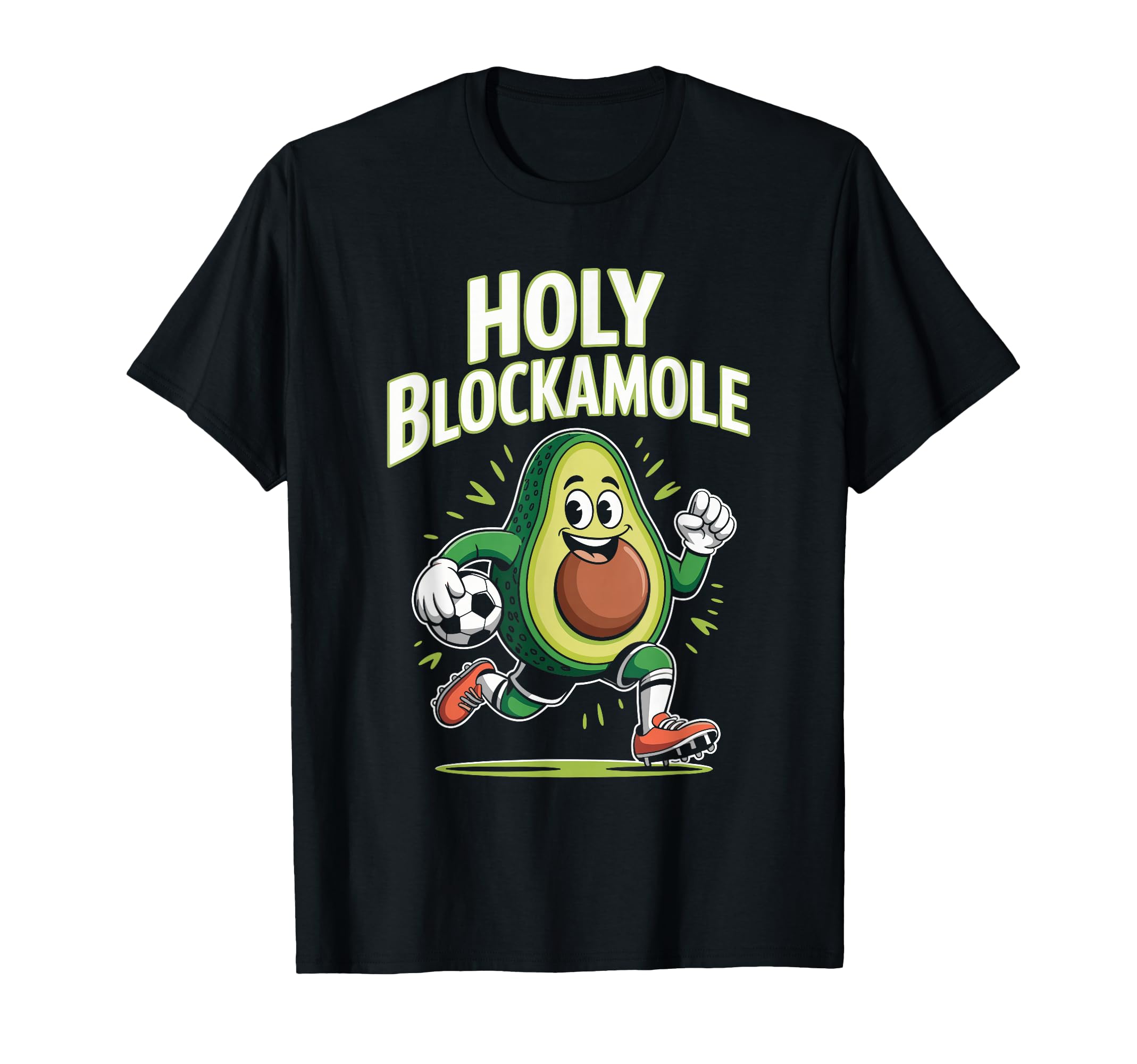 Holy Blockamole Avocado Goalkeeper T-Shirt - Aesthetic Graphic for Adults