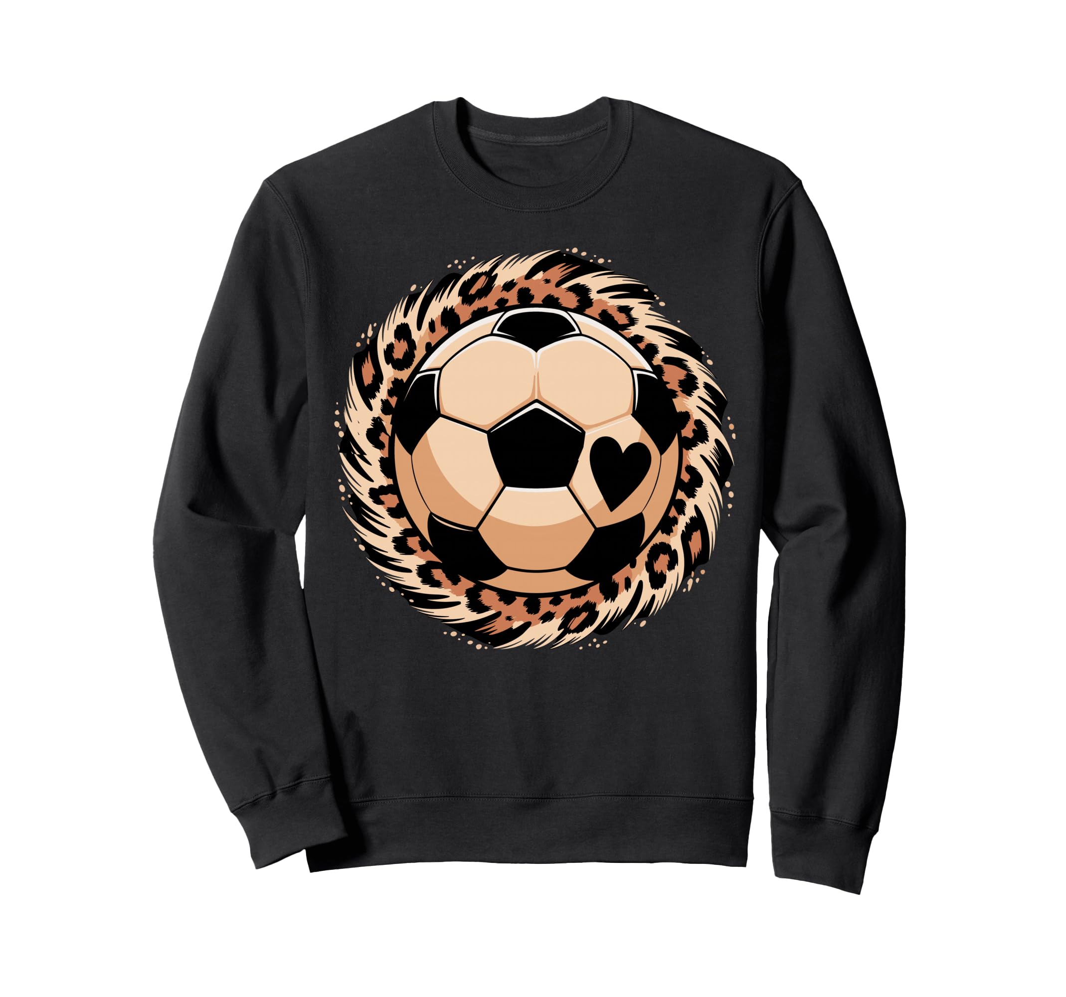 Soccer Football Ball Soccer Player Fan Sweatshirt - Unique Graphic Unisex