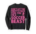 Soccer Art Teen Goalie Soccer Player Sweatshirt - Graphic Print for Adults