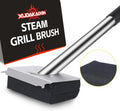 Steam Grill Brush Bristle Free,[Ultra Safe & Efficient] Grill Cleaner for Outdoor Grill,BBQ Replaceable Scraper Cleaning Head,Grill Brush BBQ Accessories,Gifts for Men/Dad ﻿