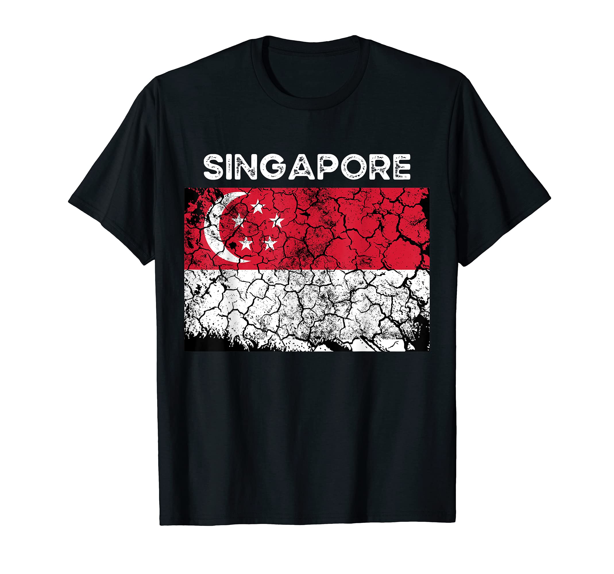 Singapore Singaporean Flag Pride T-Shirt - Trendy Graphic for Adults