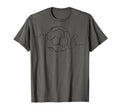 One Line Art Minimalist Soccer Coach T-Shirt - Streetwear Style Unisex