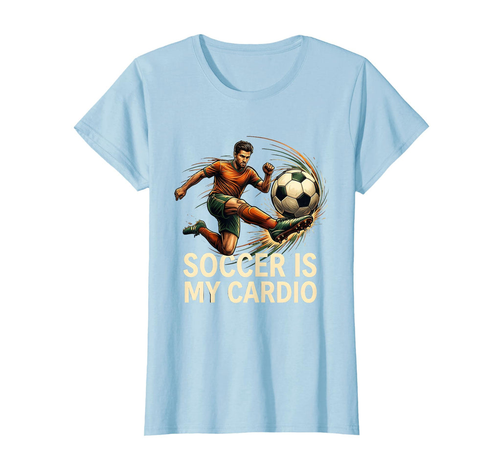 Soccer Is My Cardio Funny Football T-Shirt - Minimalist Print Unisex