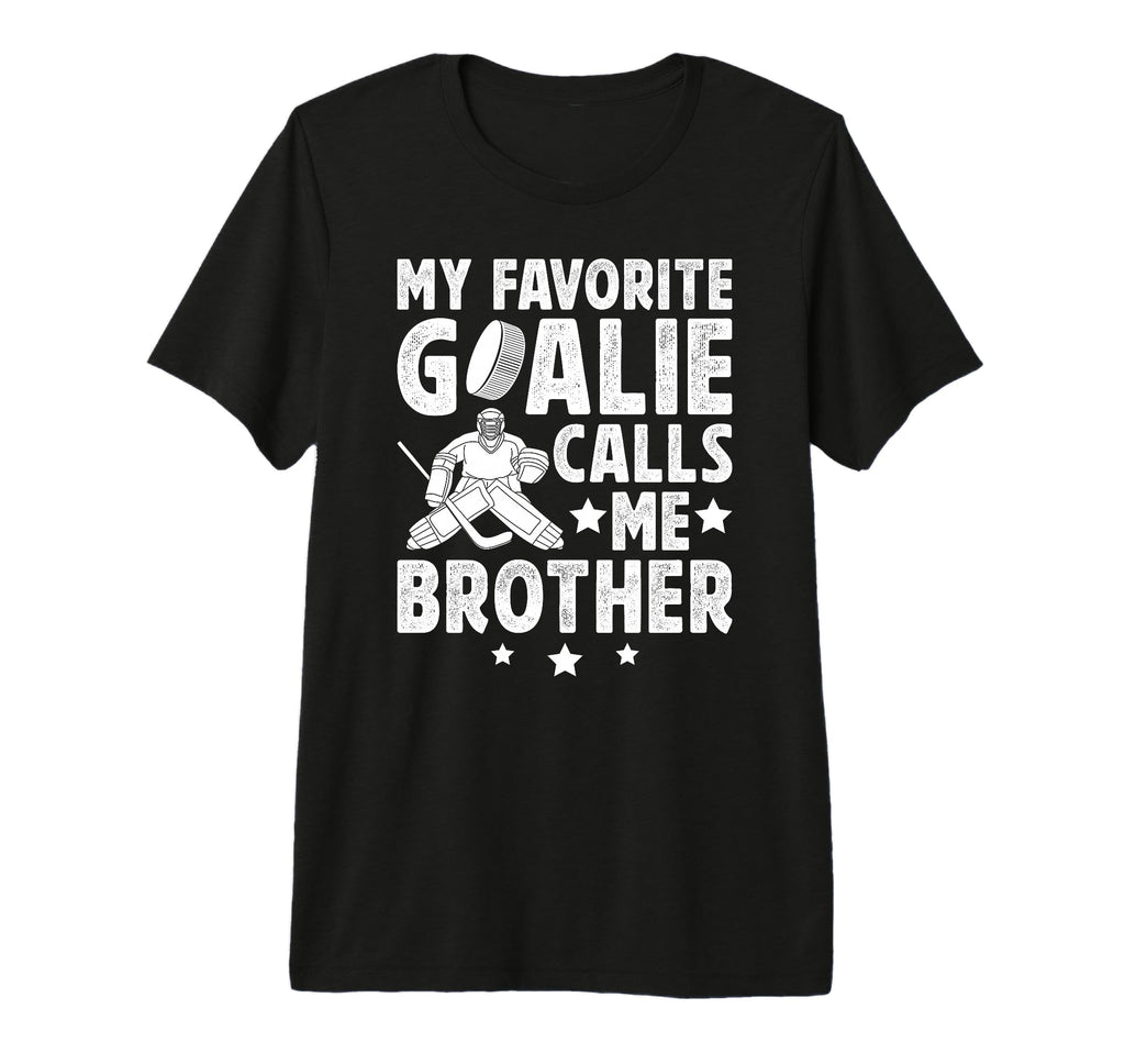 Proud Ice Hockey Goalie Brother Hockey T-Shirt - Trendy Graphic Unisex