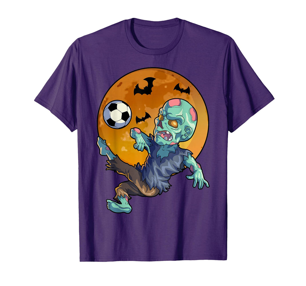 Soccer Zombie Halloween Soccer T-Shirt - Aesthetic Graphic for Adults
