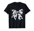 Coquette Bow Soccer Ball Mom Life Game T-Shirt - Minimalist Print Unisex