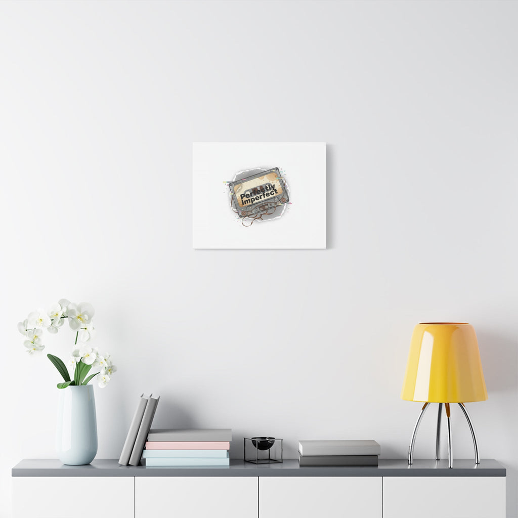 Perfectly Imperfect Cassette, Canvas Print | Analog Error, glitch art static