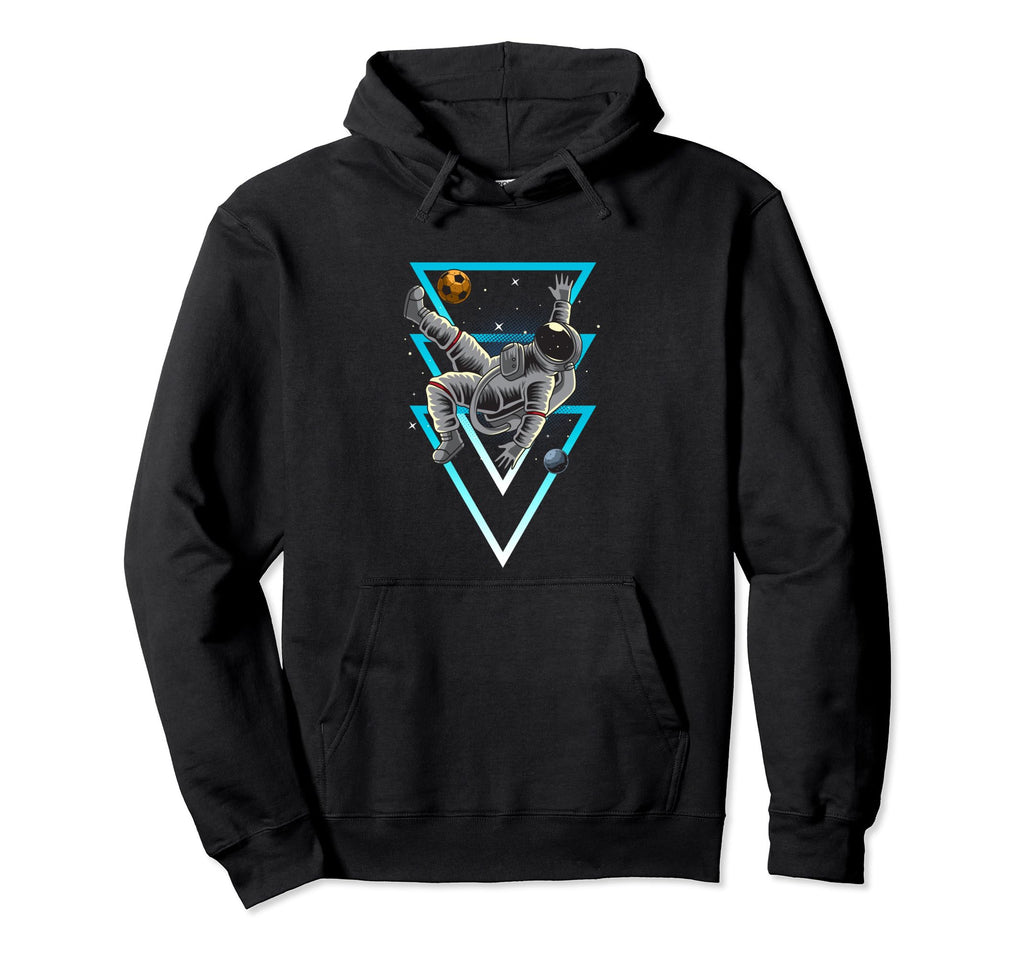 Punk Gamer Astronaut Soccer Space Hoodie - Minimalist Print Unisex