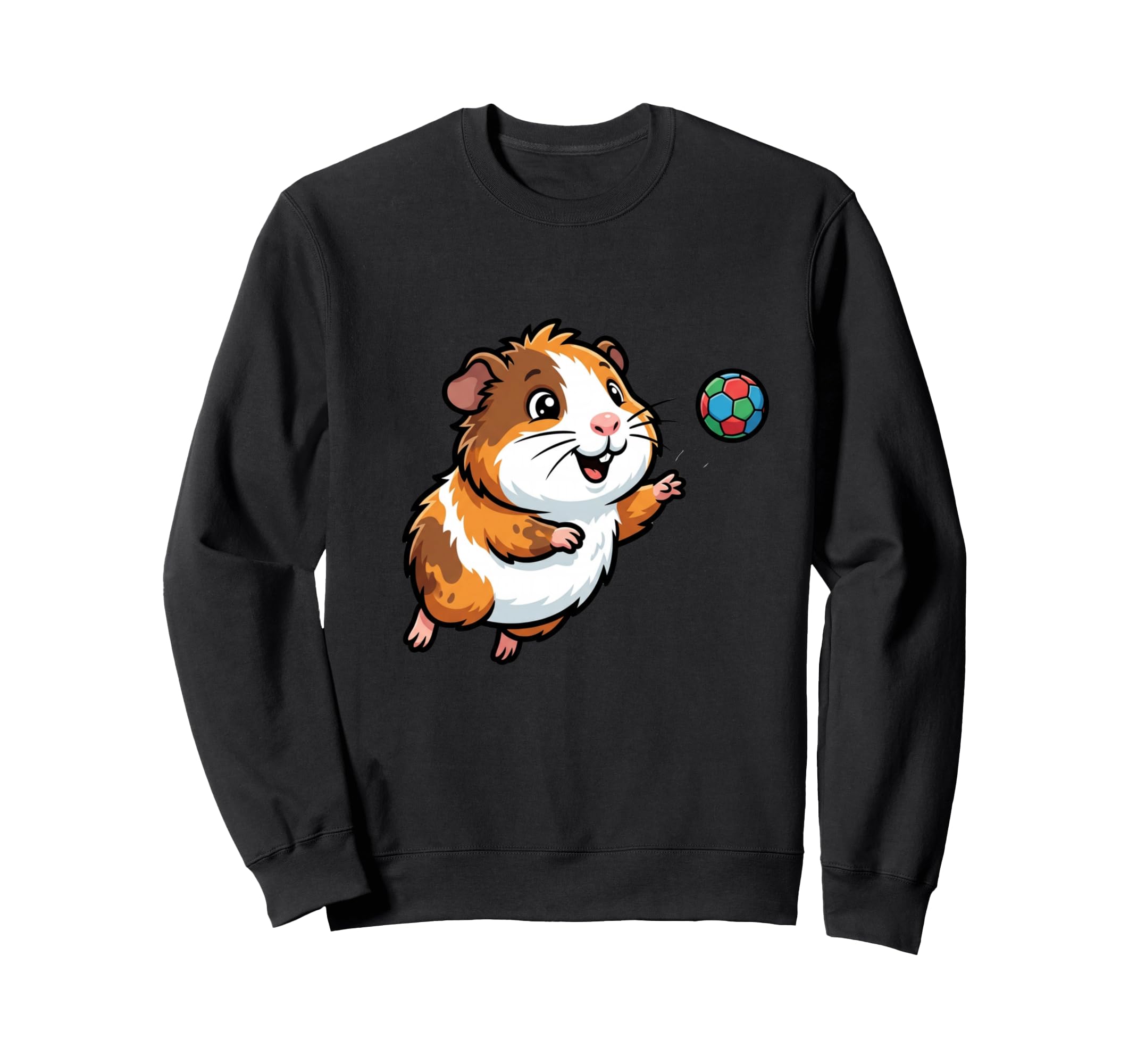 Kawaii Hamster Playing Soccer Pet Sweatshirt - Unique Graphic for Adults