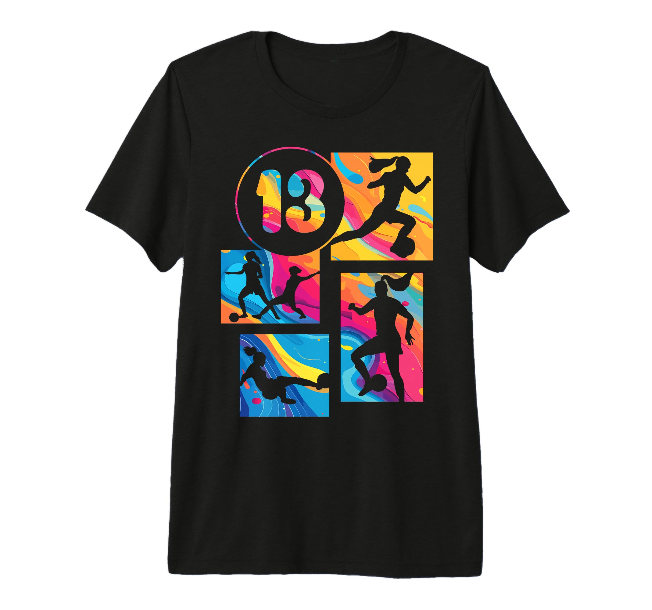 13Th Birthday Soccer Player T-Shirt - Aesthetic Graphic for Adults