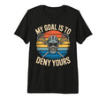 Lacrosse Goalie Deny Goal Lax Goalkeeper T-Shirt - Trendy Graphic Unisex