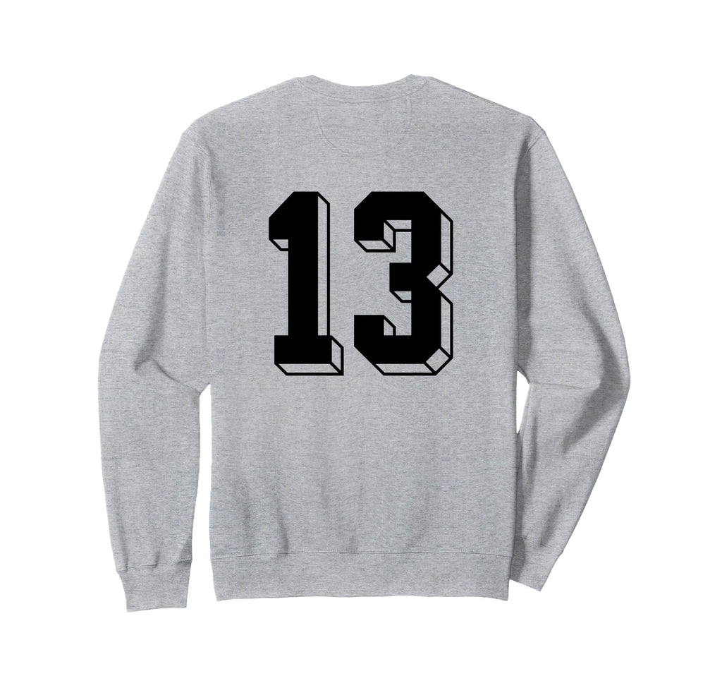 Number 13 Backside 80S 90S Team Jersey Sweatshirt - Trendy Graphic Unisex