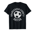 Orangeburg County Soccer Distressed T-Shirt - Streetwear Style for Adults