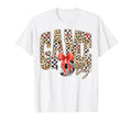 Leopard Checkered Game Day Soccer T-Shirt - Custom Art Print Unisex