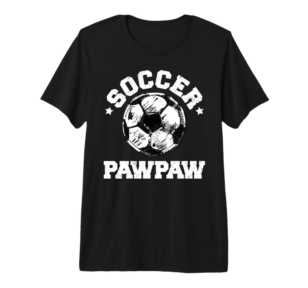 Mens Soccer Pawpaw Soccer Ball T-Shirt - Unique Graphic Men Women