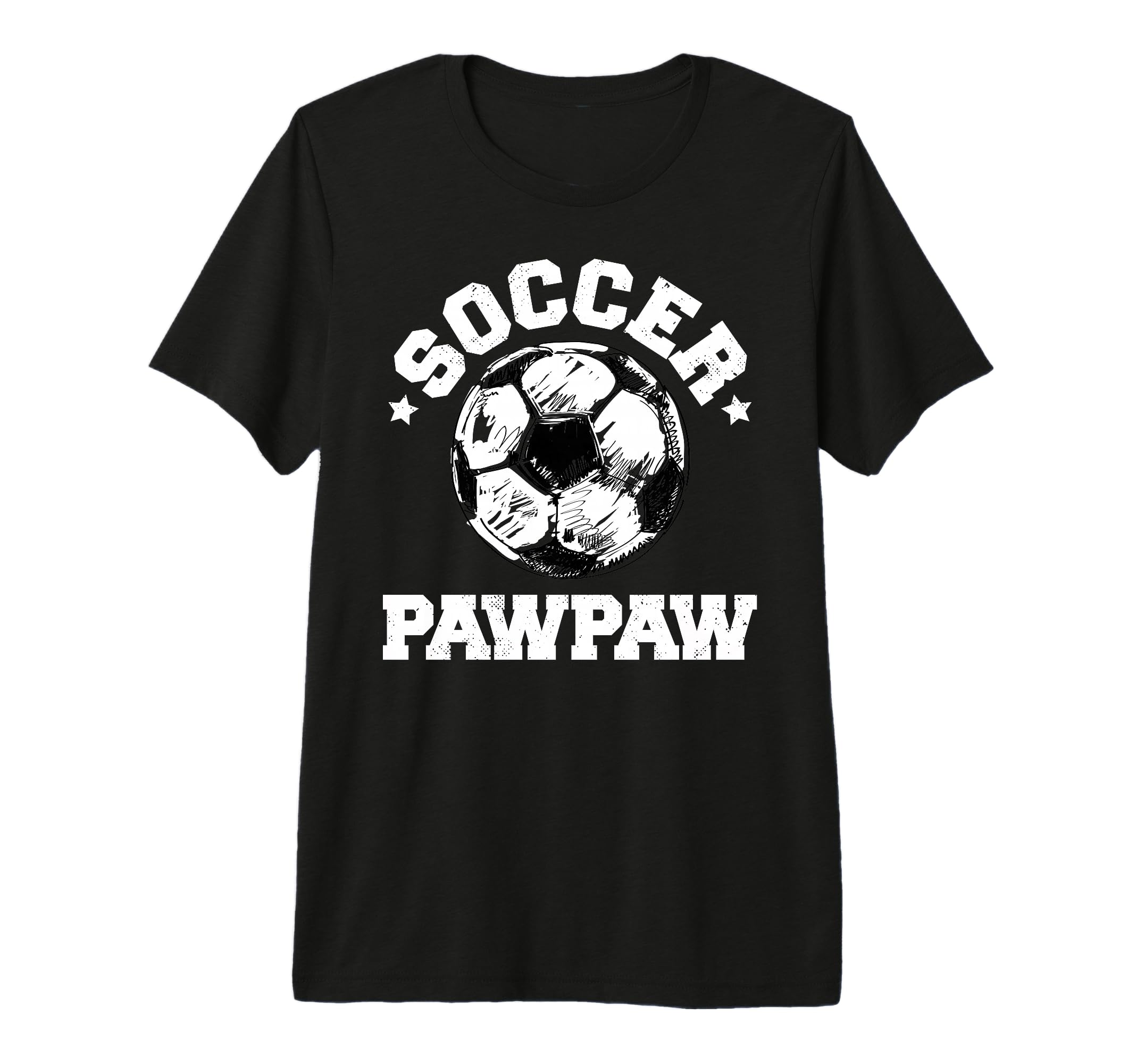 Mens Soccer Pawpaw Soccer Ball T-Shirt - Unique Graphic Men Women