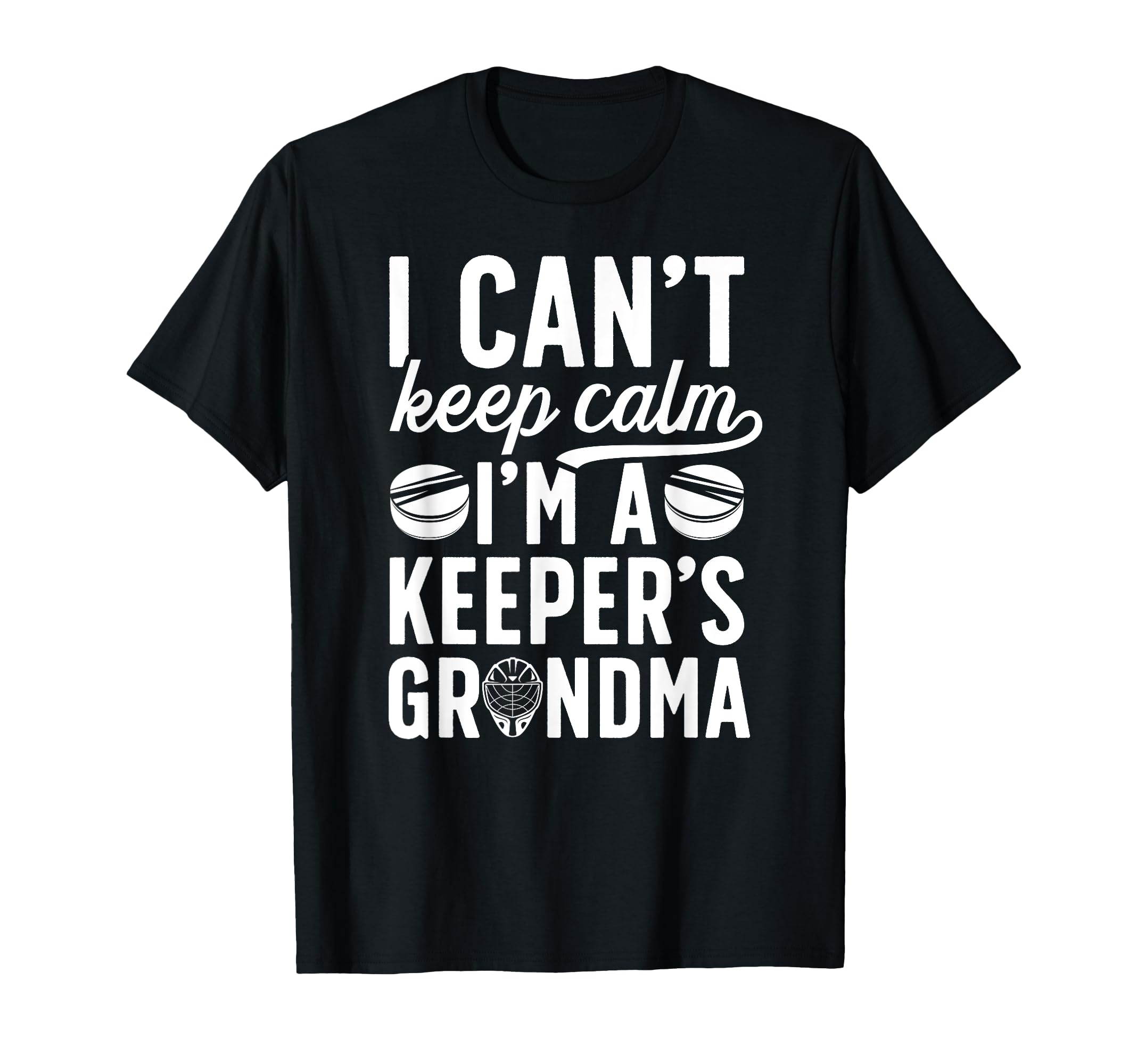 Im Hockey Keeper Grandma Ice Hockey T-Shirt - Graphic Print for Adults