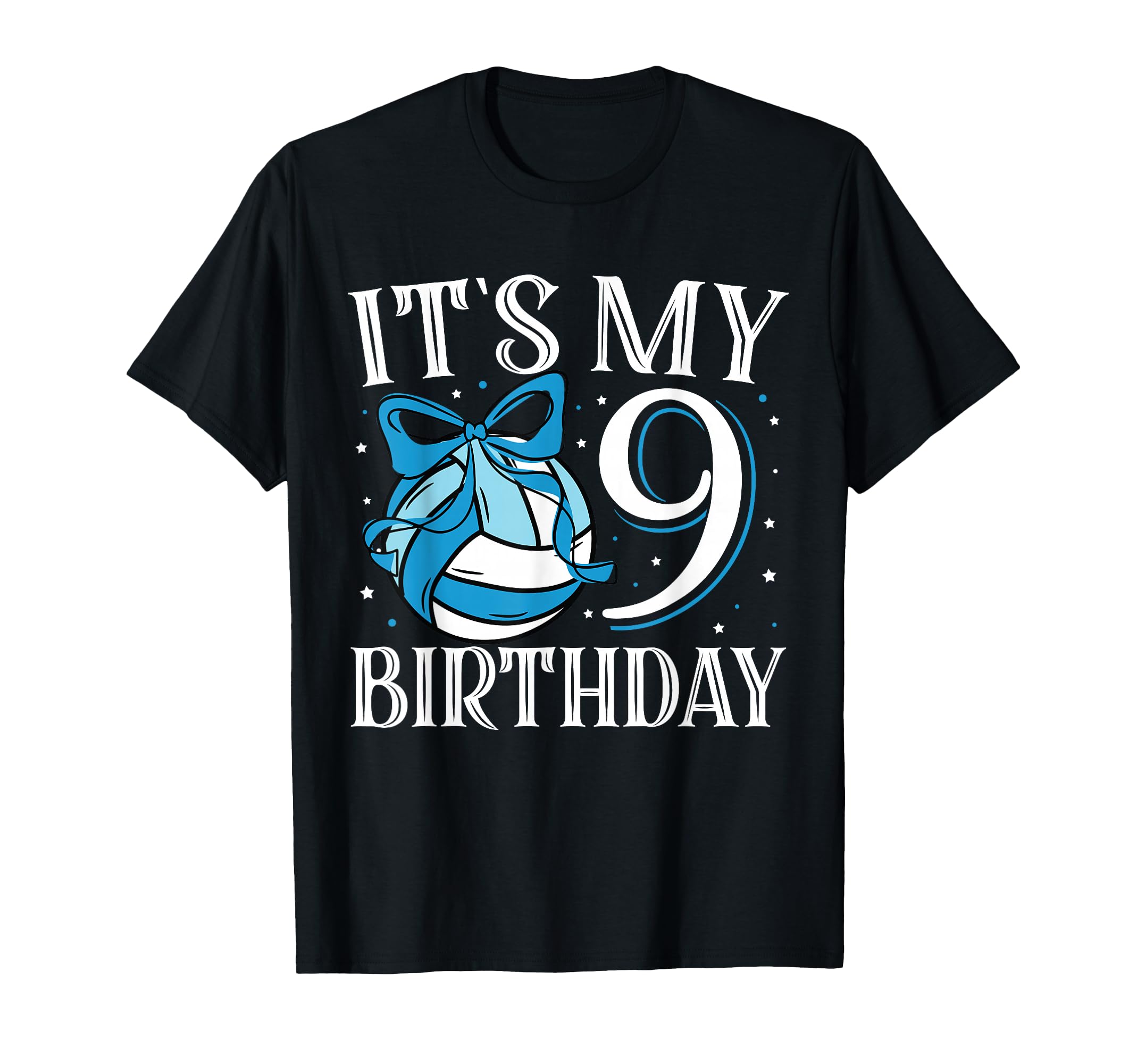 Its My Nine 9 Birthday Volleyball T-Shirt - Casual Everyday Wear Men Women