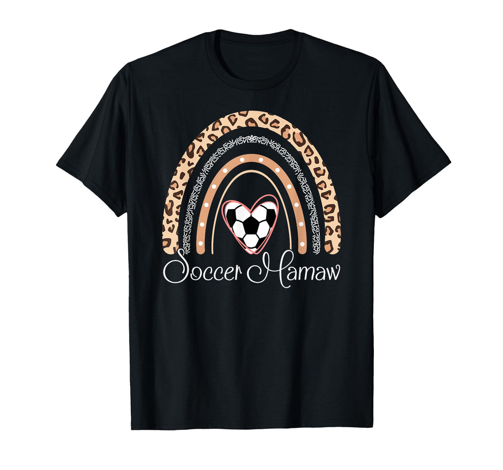Soccer Mamaw Boho Rainbow Funny T-Shirt - Streetwear Style Men Women