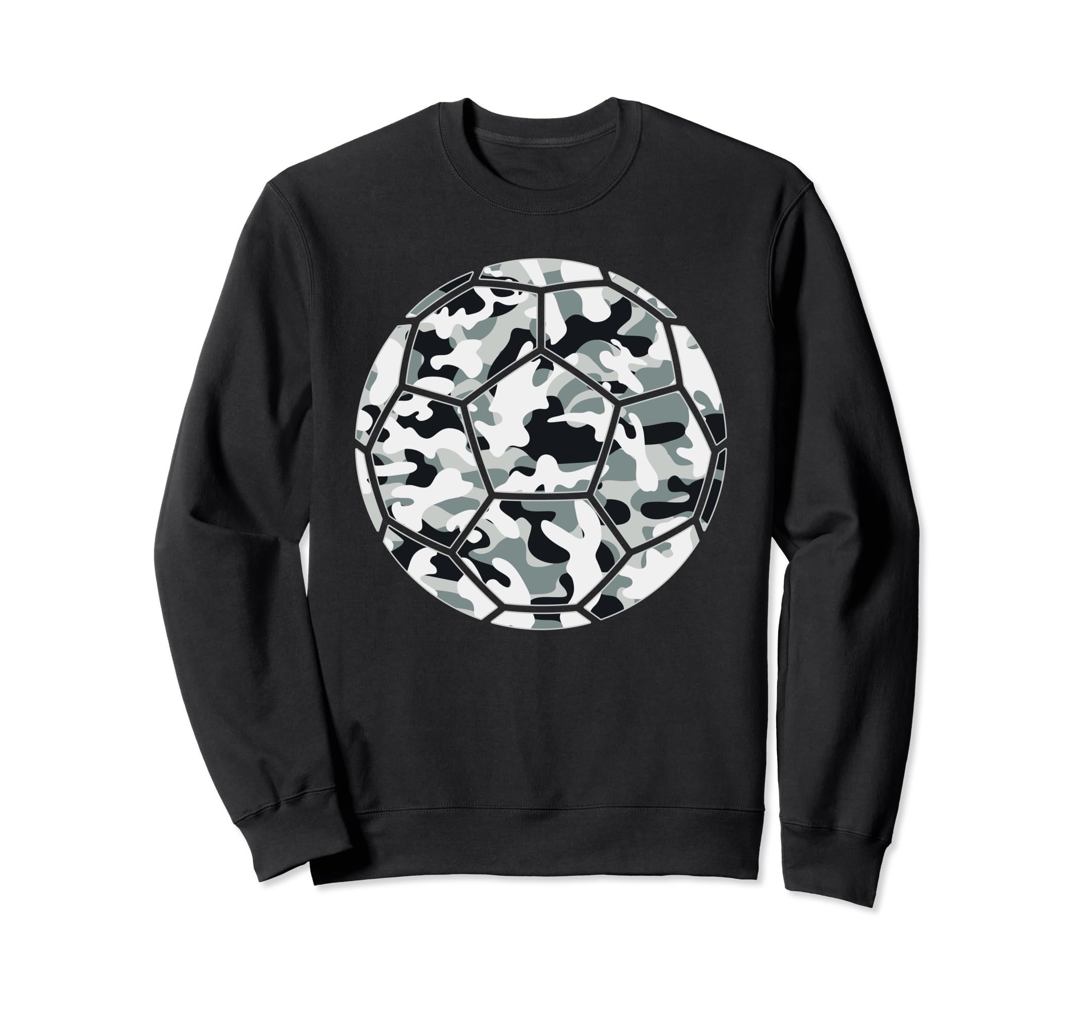Soccer Player Camo Soccer Lover Sweatshirt - Graphic Print Men Women