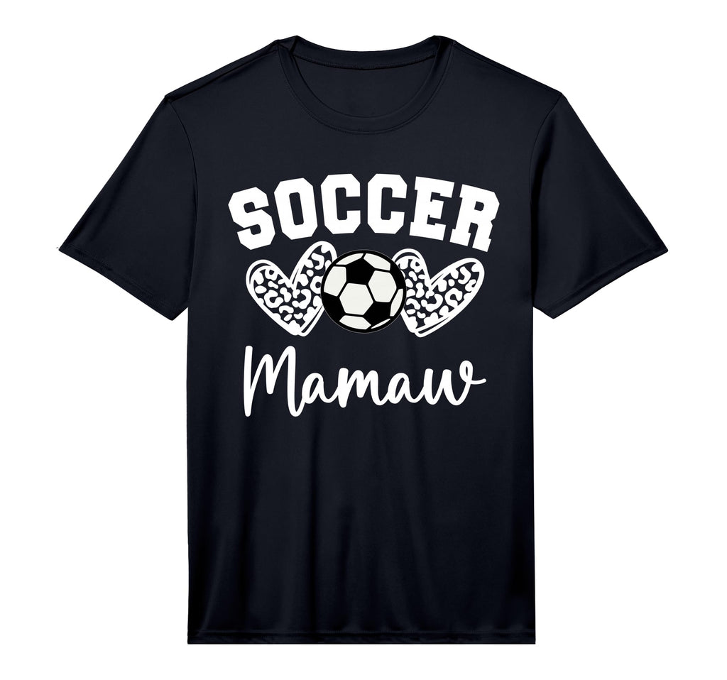Soccer Mamaw Matching Family Soccer T-Shirt - Custom Art Print for Adults