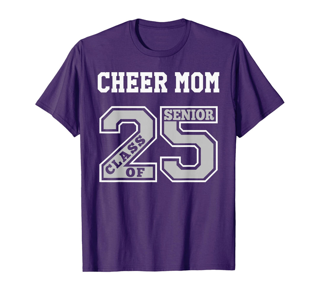 Senior Cheer Mom 2025 Groovy Cheer Mom T-Shirt - Aesthetic Graphic Unisex
