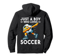 Just Who Loves Soccer Funny Soccer Lover Hoodie - Unique Graphic Unisex