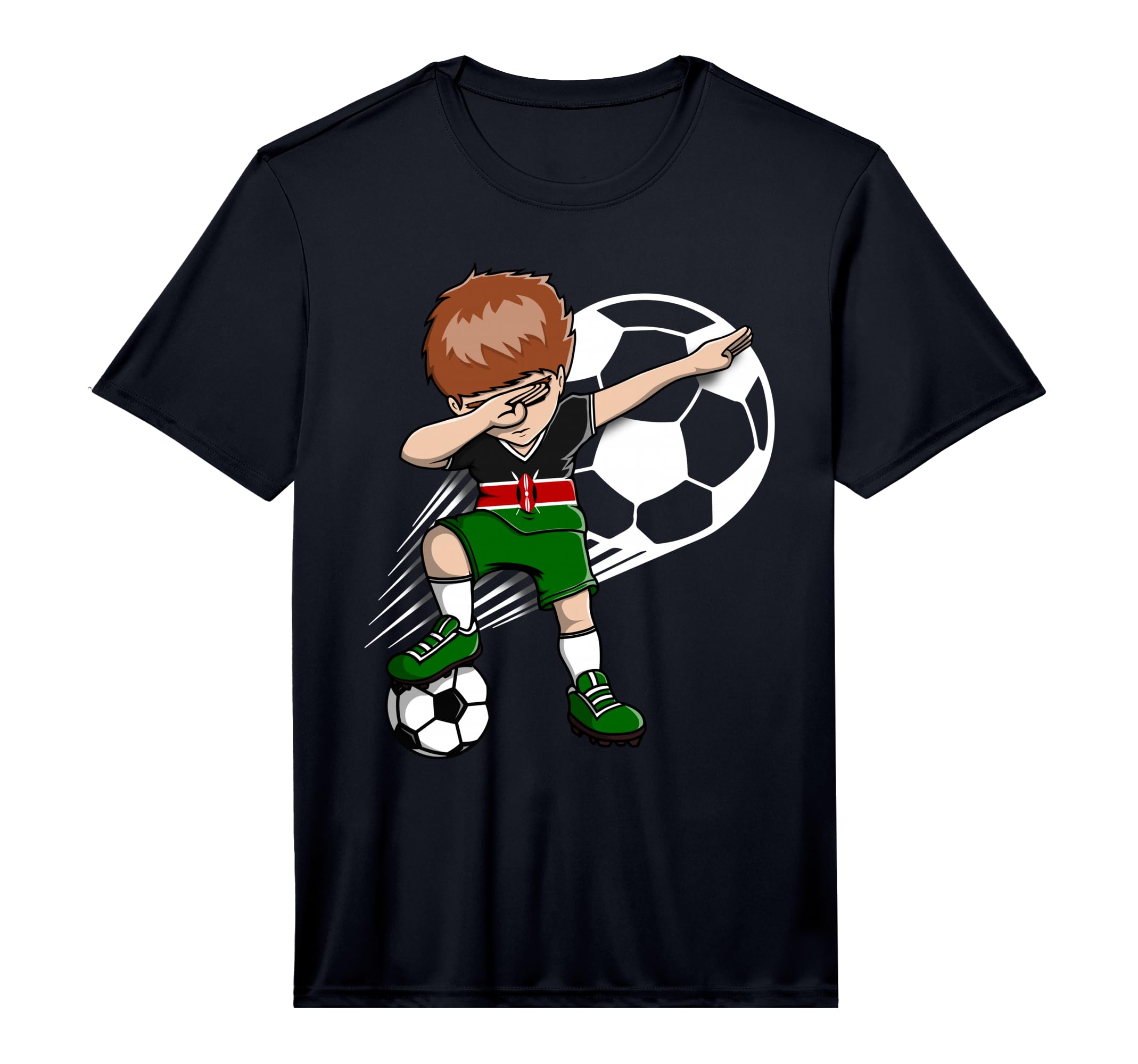 Dabbing Soccer Kenya Jersey Kenyan T-Shirt - Streetwear Style for Adults