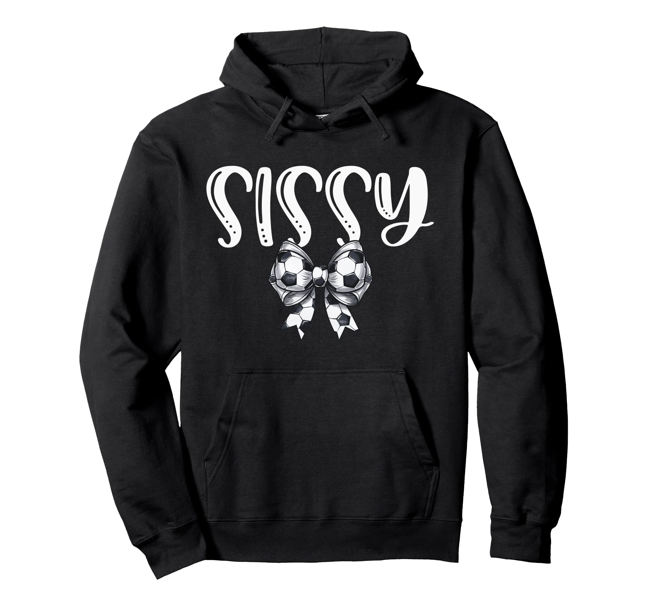 Coquette Soccer Sissy Spirit Hoodie - Graphic Print for Adults