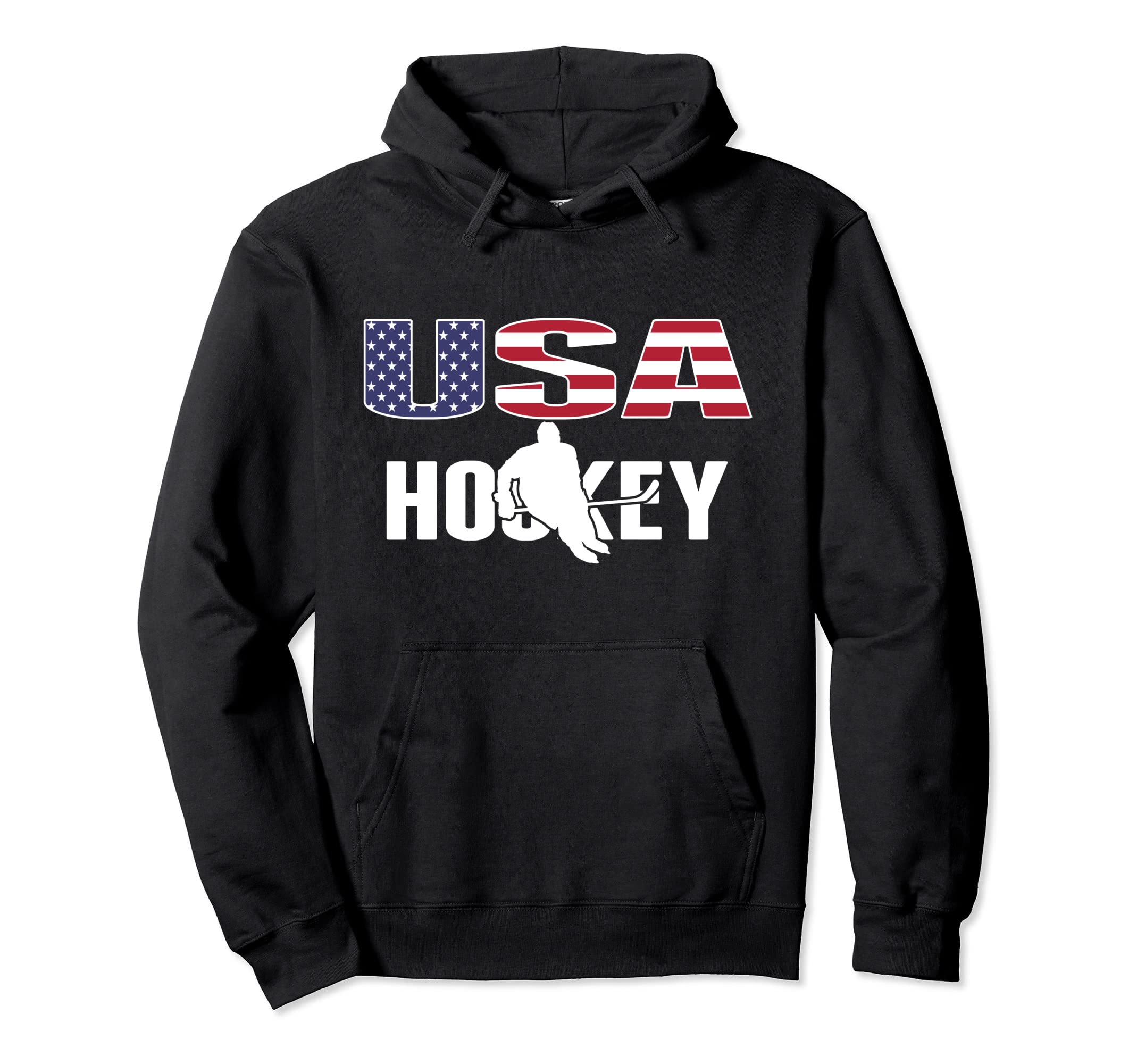 America Ice Hockey Lovers Jersey Usa Hoodie - Fun Novelty Design Unisex