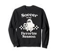 Soccer Is My Favorite Season Ghost Sweatshirt - Trendy Graphic for Adults