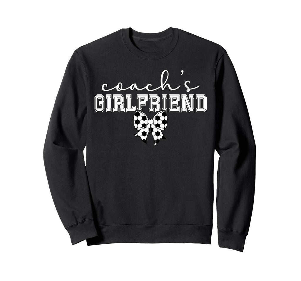 Soccer Coachs Girlfriend Coquette Sweatshirt - Graphic Print Men Women