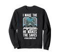 Funny Hockey Goalie Mother Sweatshirt - Fun Novelty Design Men Women