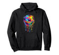 Dripping Soccer Drip Ice Cream Drip Soccer Hoodie - Minimalist Print Unisex