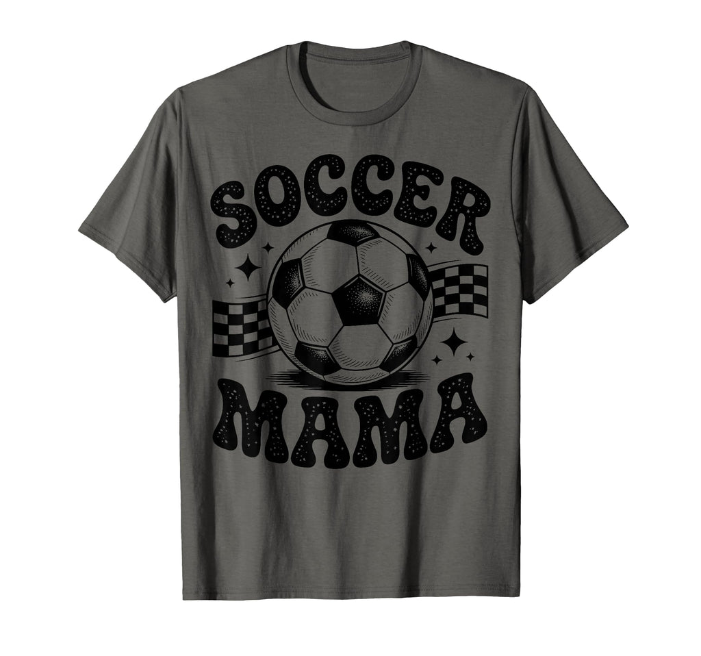 Soccer Mama Football Soccer Player Mom T-Shirt - Unique Graphic Men Women