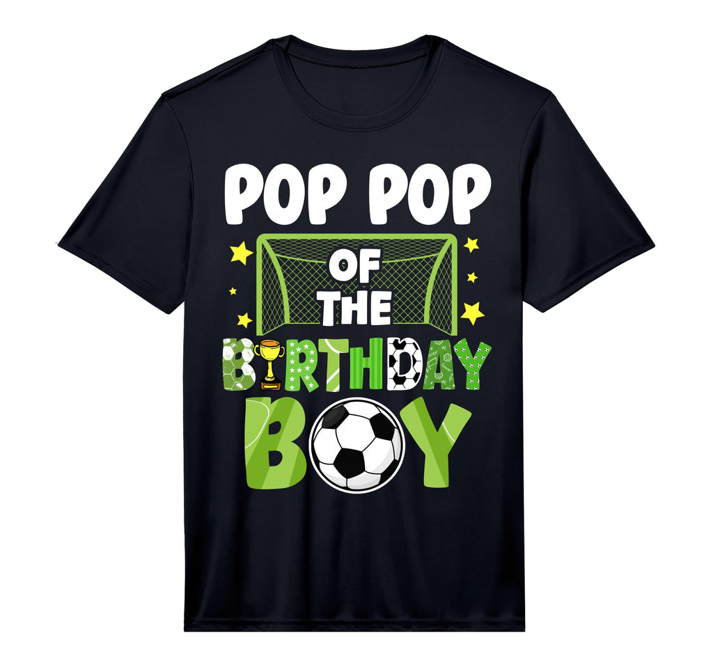 Mens Soccer Pop Pop Birthday Party T-Shirt - Custom Art Print Men Women