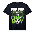 Mens Soccer Pop Pop Birthday Party T-Shirt - Custom Art Print Men Women
