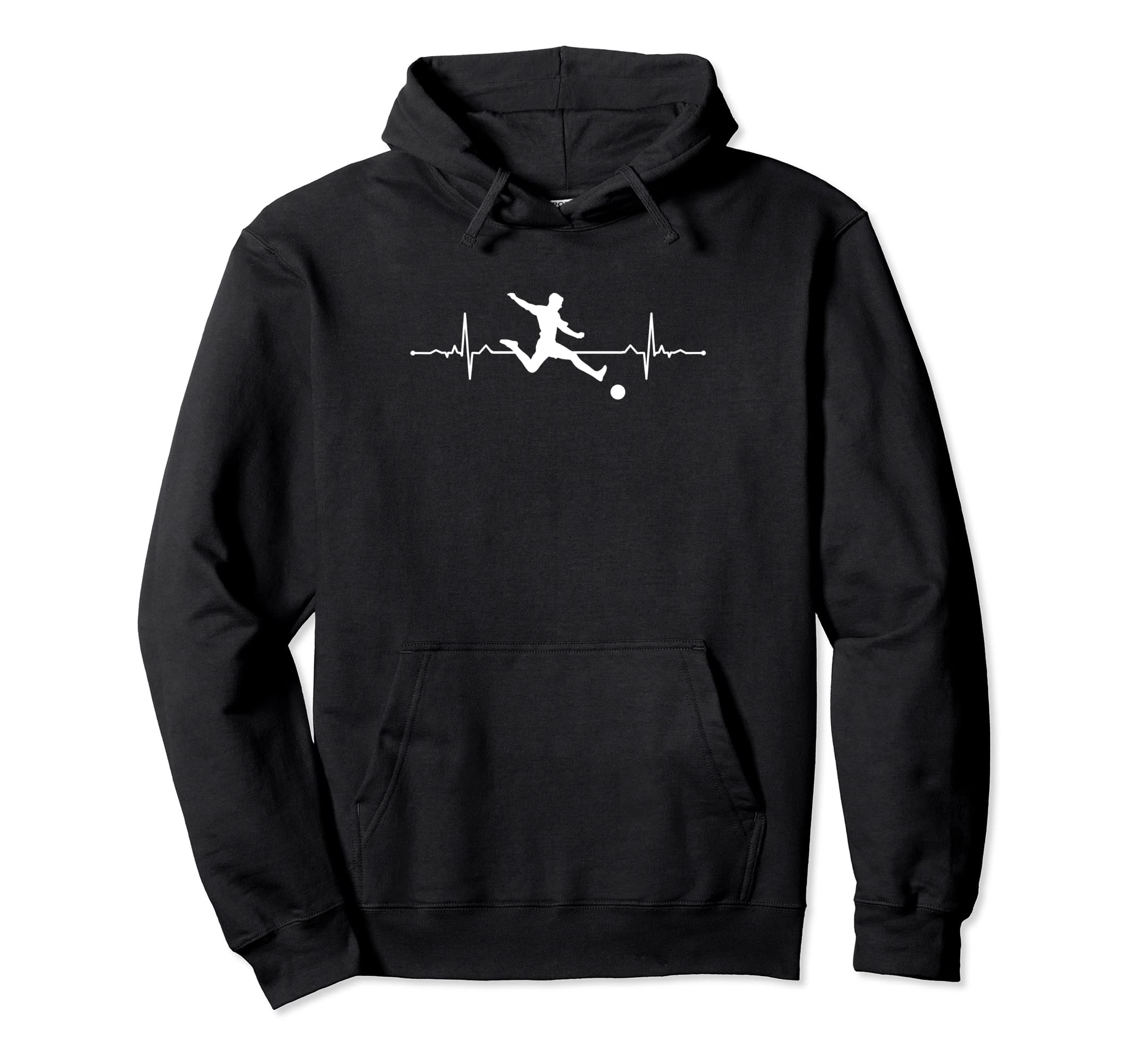 Heartbeat Soccer Football Cup Hoodie - Streetwear Style for Adults