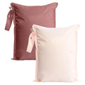 Tiny Twinkle Mess proof Waterproof Wet Dry Bag,2pk Reusable Wet Bags for Swimsuits&Baby Clothes,Leakproof Wet Bag,Waterproof Bag for Travel&Diaper bag,Wet Bags for Baby (Rose, Burgundy)