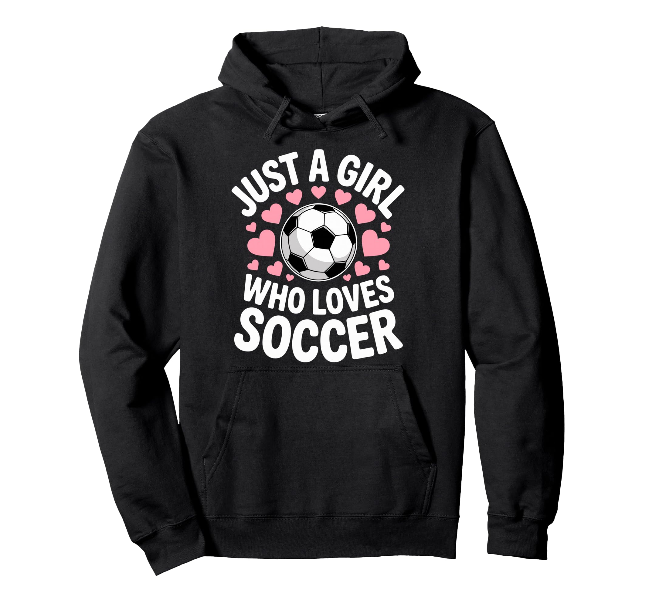 Just Who Loves Soccer Football Player Hoodie - Graphic Print for Adults