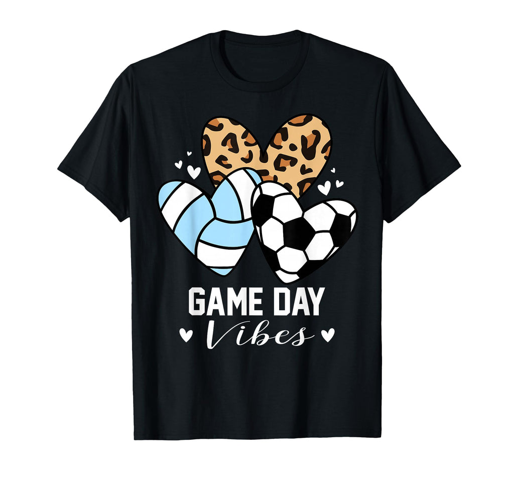Game Day Vibes Funny Soccer Volleyball T-Shirt - Trendy Graphic Men Women