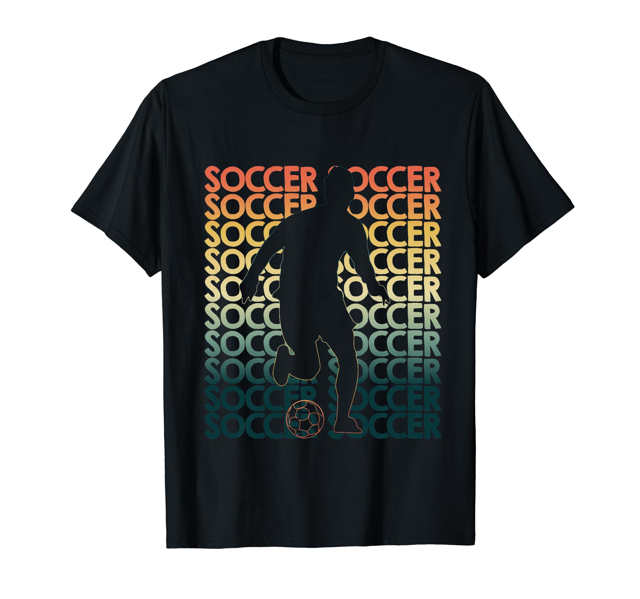 Soccer Repetitive Player T-Shirt - Unique Graphic Unisex