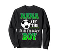 Nana Birthday Soccer Stars Outfit Sweatshirt - Minimalist Print for Adults
