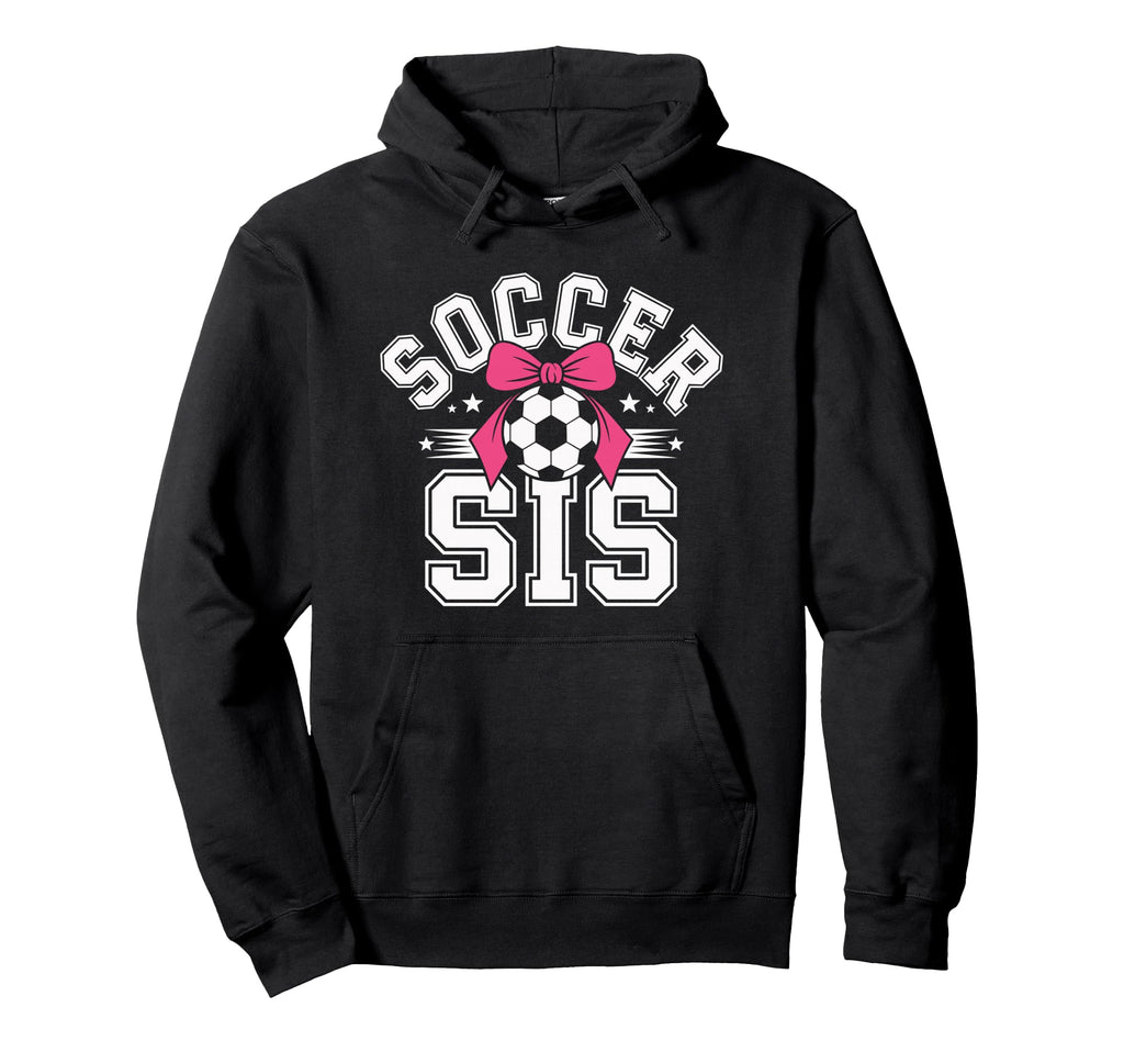 Soccer Sister Funny Coquette Bow Sport Hoodie - Streetwear Style Unisex