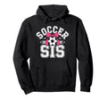 Soccer Sister Funny Coquette Bow Sport Hoodie - Streetwear Style Unisex