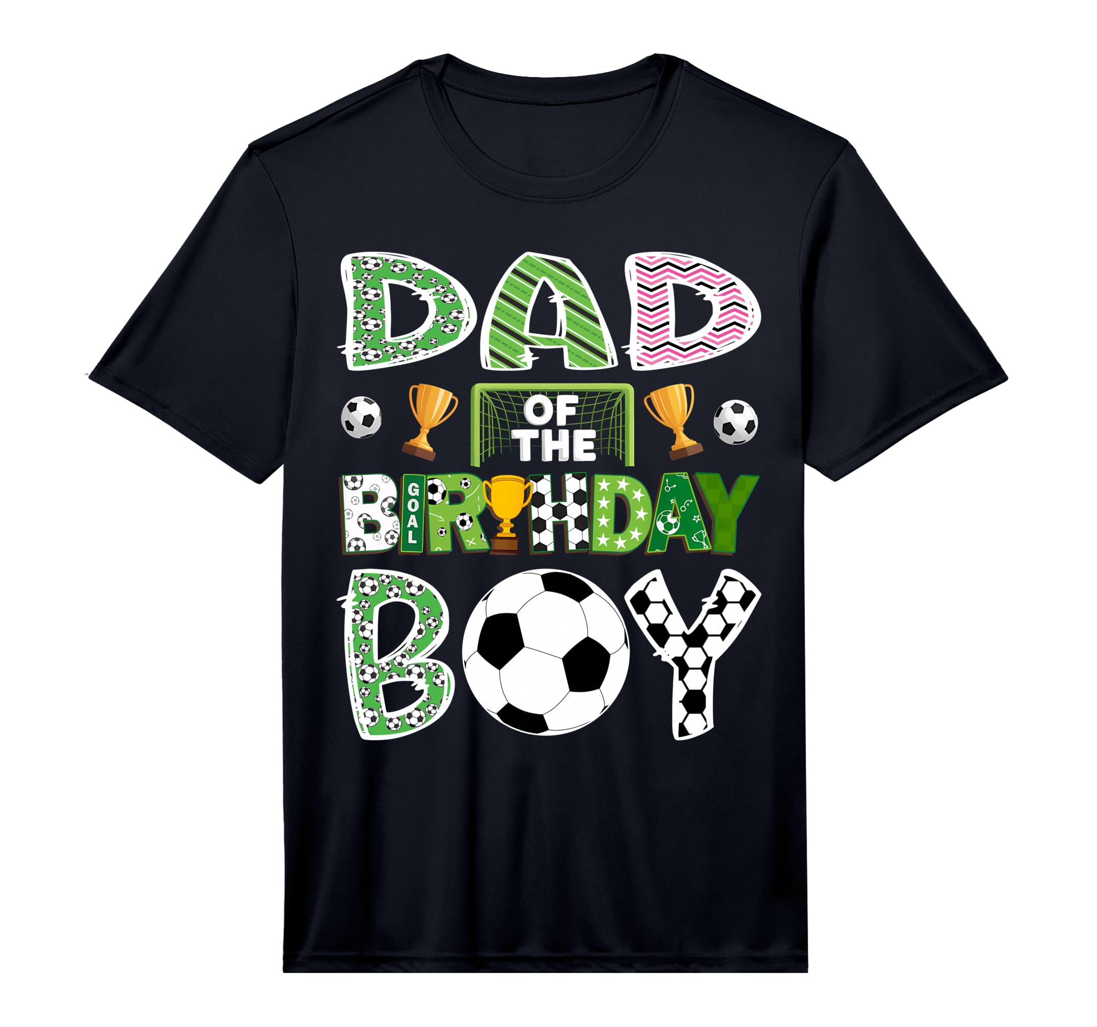 Dad Birthday Soccer Player Game Day T-Shirt - Casual Everyday Wear Unisex