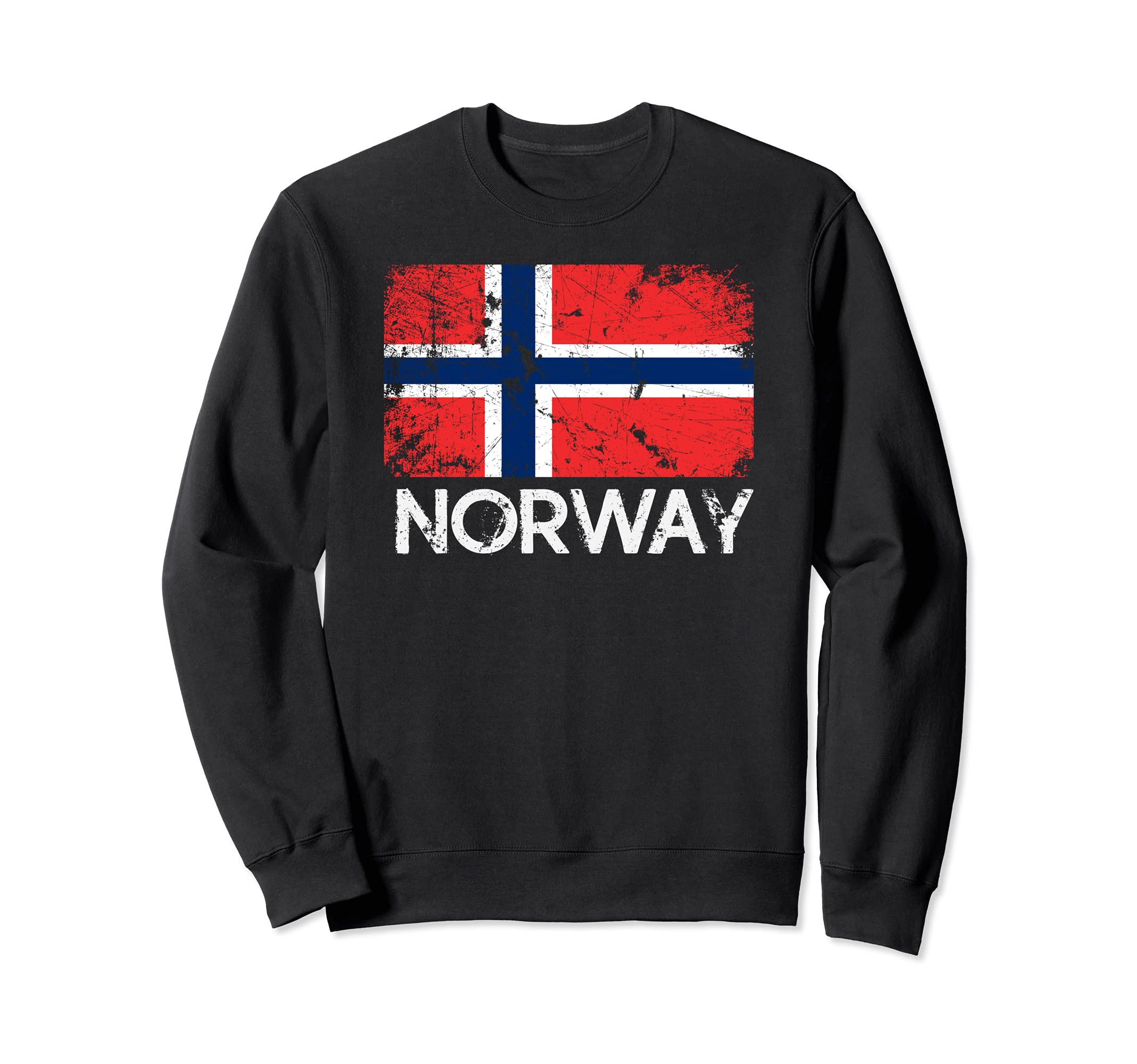 Norwegian Flag Made Norway Gift Sweatshirt - Unique Graphic Men Women